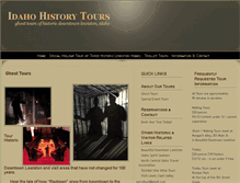 Tablet Screenshot of idahohistorytours.com